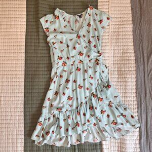 J. Crew Mercantile Light Blue Faux Wrap Dress Size 4